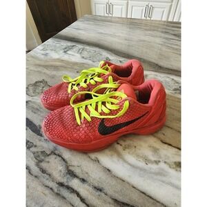 Nike Kobe 6 Protro Reverse Grinch Bright Crimson Mens Size 9.5